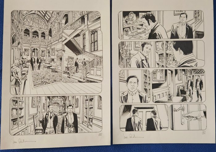 Raimondo, Luca - 6 Original page - Carnacki - "La chambre grise" - 2024