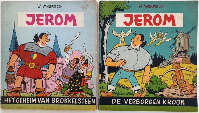 Jerom 1ste reeks - albums 1 t/m 10 (volledige reeks) - 10 Album - Første udgave - 1962/1966