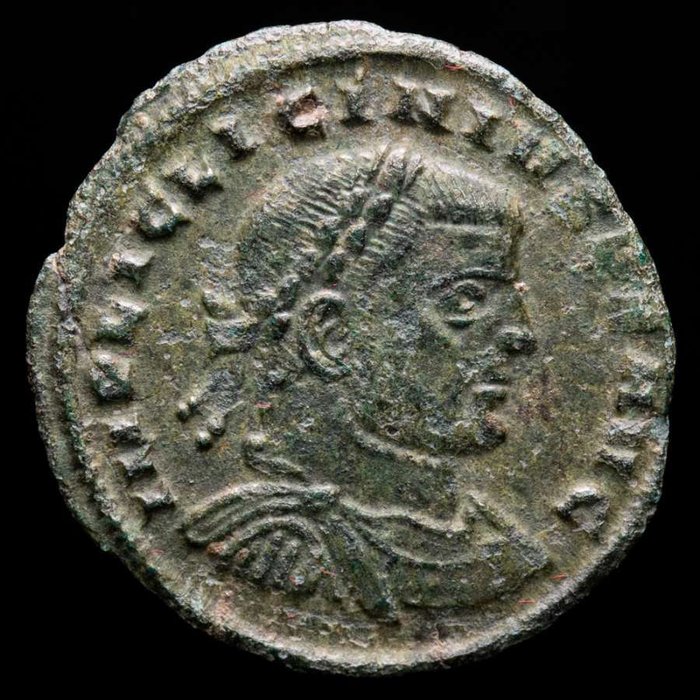 Romarriket. Licinius I (AD 308-324). Follis Minted in Siscia AD 312. IOVI C-ONSE-RVATORI  (Ingen mindstepris)