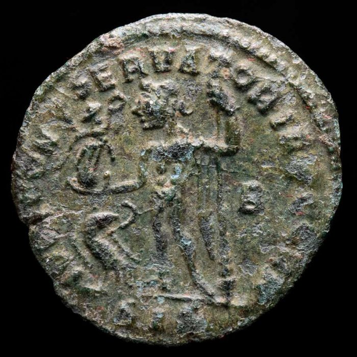 Romarriket. Licinius I (AD 308-324). Follis Minted in Siscia AD 312. IOVI C-ONSE-RVATORI  (Ingen mindstepris)