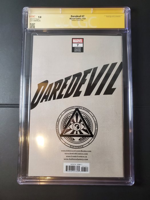 Daredevil #7 - Kirkham Variant Cover - Signed by Tyler Kirkham on 3/29/23 - 1 Signed graded comic - Begrænset udgave - 2023 - CGC 9.8