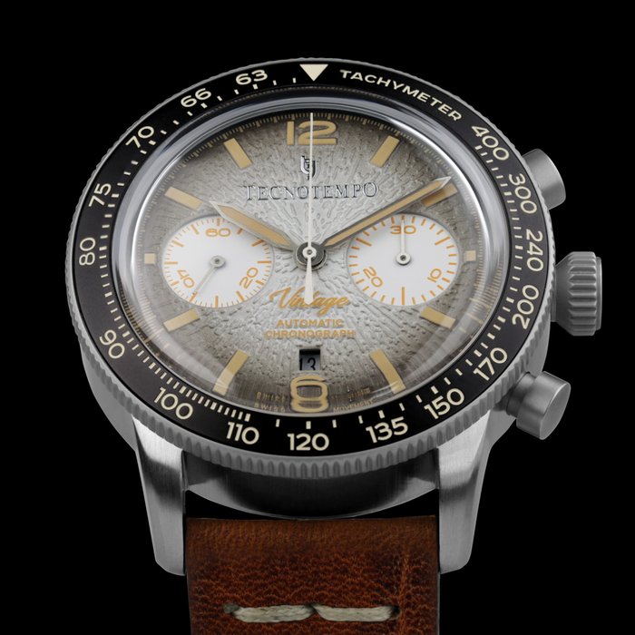 Tecnotempo - Chronograph "Vintage" - Automatic Swiss Movt - Limited Edition - - Ingen mindstepris - TT.100VI.PW - Mænd - 2011-nu