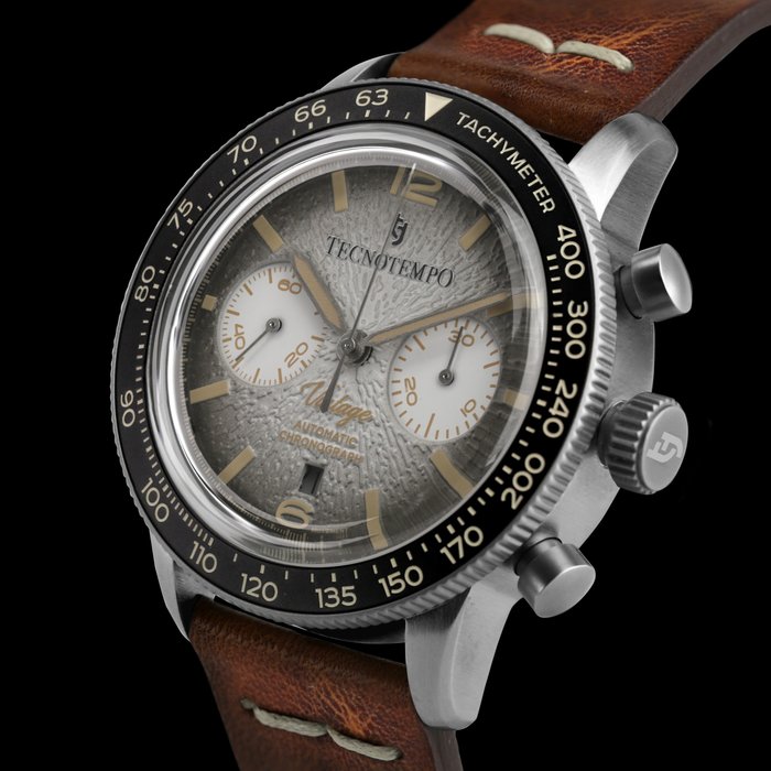 Tecnotempo - Chronograph "Vintage" - Automatic Swiss Movt - Limited Edition - - Ingen mindstepris - TT.100VI.PW - Mænd - 2011-nu