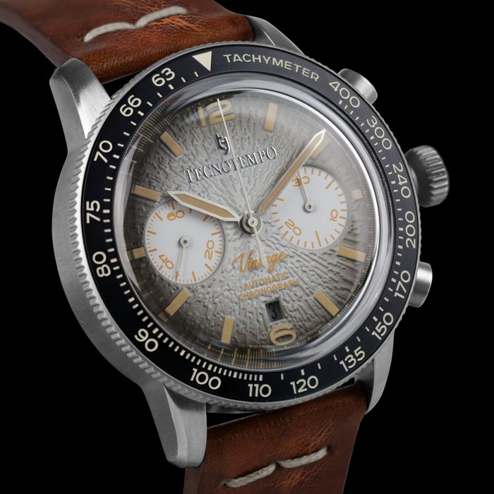 Tecnotempo - Chronograph "Vintage" - Automatic Swiss Movt - Limited Edition - - Ingen mindstepris - TT.100VI.PW - Mænd - 2011-nu