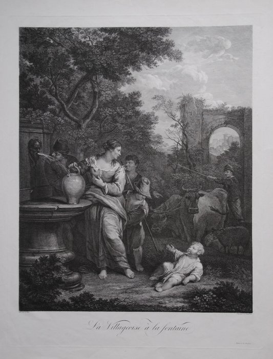 Louis Le Nain (1593-1648), after - La Villageoise à la Fontaine