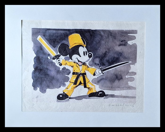 Emma Wildfang - Mickey Mouse as Black Mamba (Kill Bill) - kahari paper