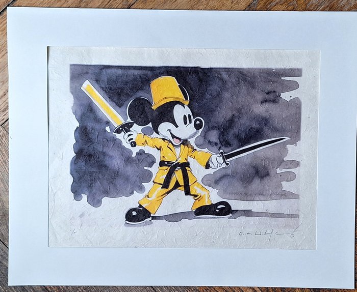 Emma Wildfang - Mickey Mouse as Black Mamba (Kill Bill) - kahari paper