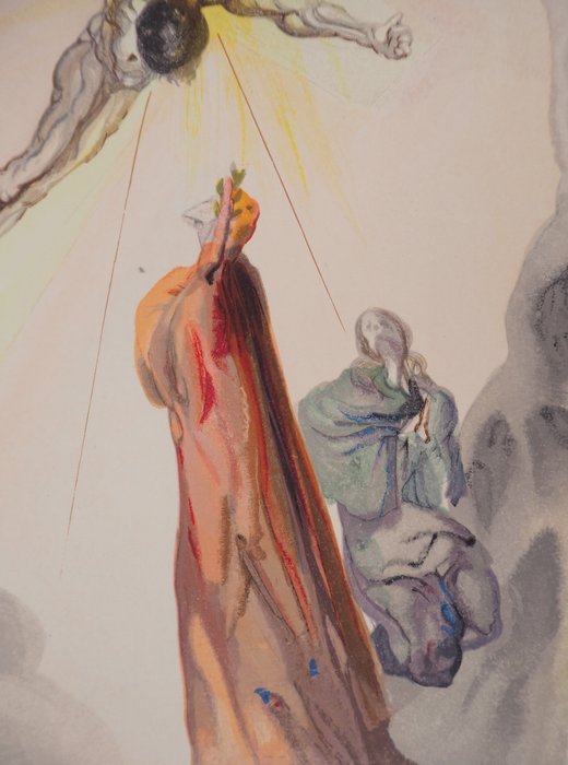 Salvador Dali (1904-1989) - Paradis 14 : Apparition du Christ