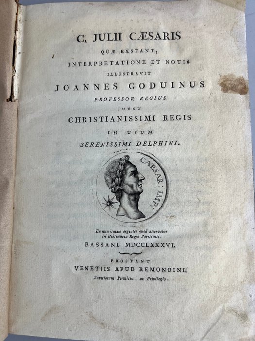 Joannes Goduinus - C. Julii Caesaris Quae exstant interpretatione.. - 1786