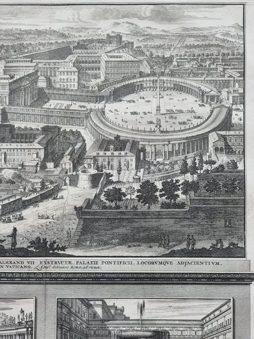 Italien - Rom; François Halma / Lievin Cruyl - Beschryving van Nieuw / Vedute di Roma - Cospectus Basilicae D. Petri - 1701-1720