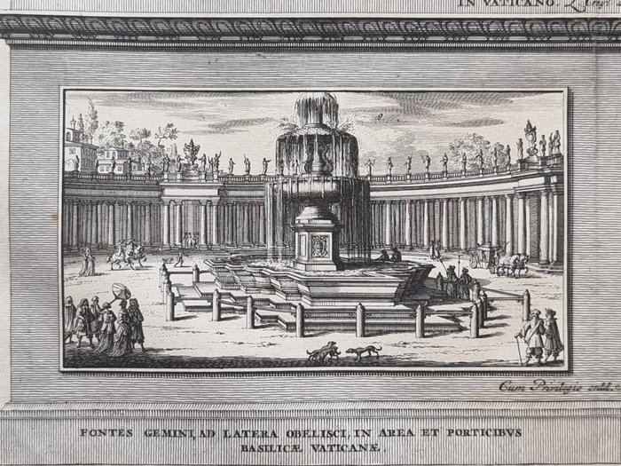 Italien - Rom; François Halma / Lievin Cruyl - Beschryving van Nieuw / Vedute di Roma - Cospectus Basilicae D. Petri - 1701-1720