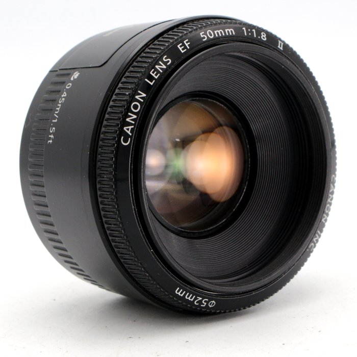 Canon EF 50mm f/1.8 II - standaard lens, portret lens Kameralinse