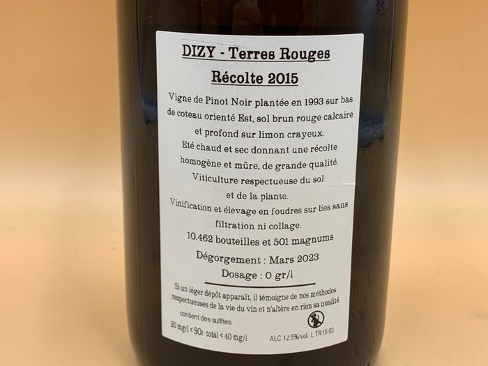 Jacquesson, Dizy Terres Rouges "Récolte 2015" - Champagne Extra Brut - 1 Flaske (0,75L)