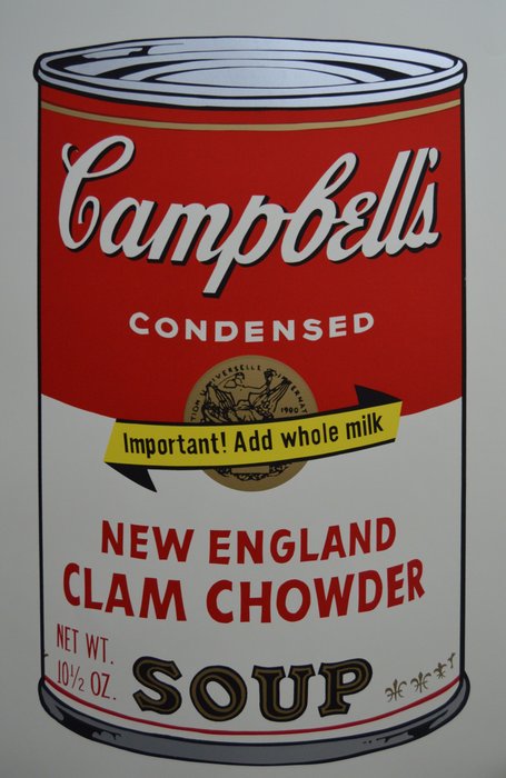 Andy Warhol (after) - Campbell's New England Clam Chowder Soup