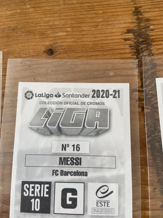 2020/21 Panini Liga Este Lionel Messi #16 Serie 10 - 3 Sticker - Glimrende (EX)