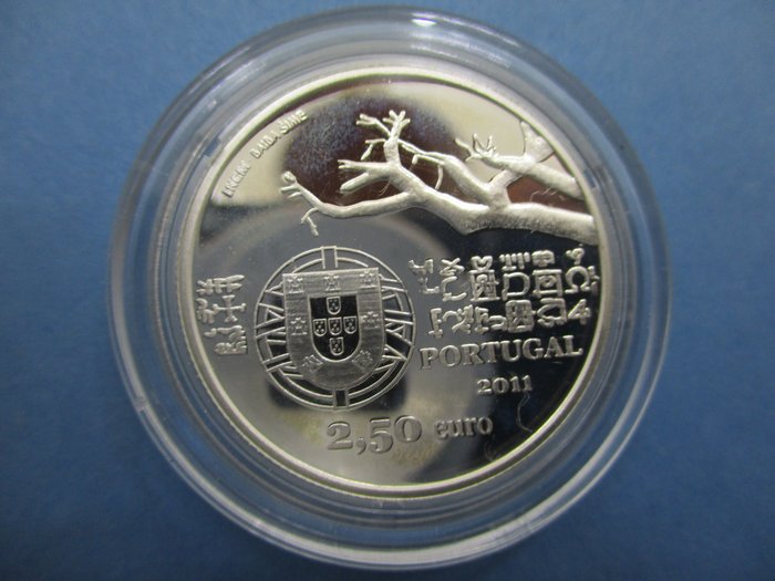 Portugal. 2 1/2 Euro 2011 - Exploradores europeus "Capelo e Ivens" - ar (.925) - Proof  (Ingen mindstepris)