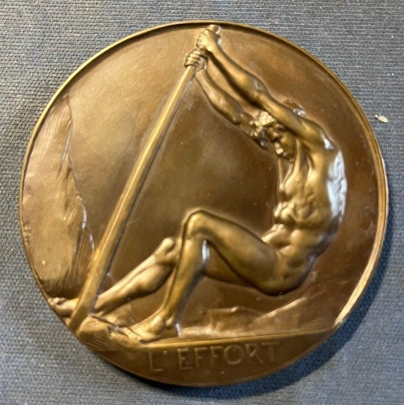 Belgien. Artistic Medal 1939. L’effort  (Ingen mindstepris)