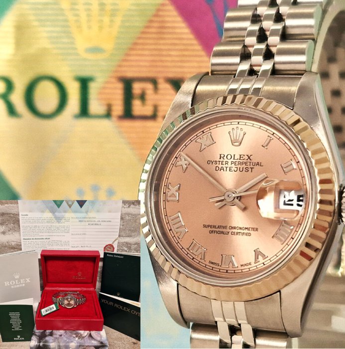 Rolex - Oyster Perpetual Datejust Ladies Salmon - Ingen mindstepris - Ref. 79174 - Kvinder - 2000-2010