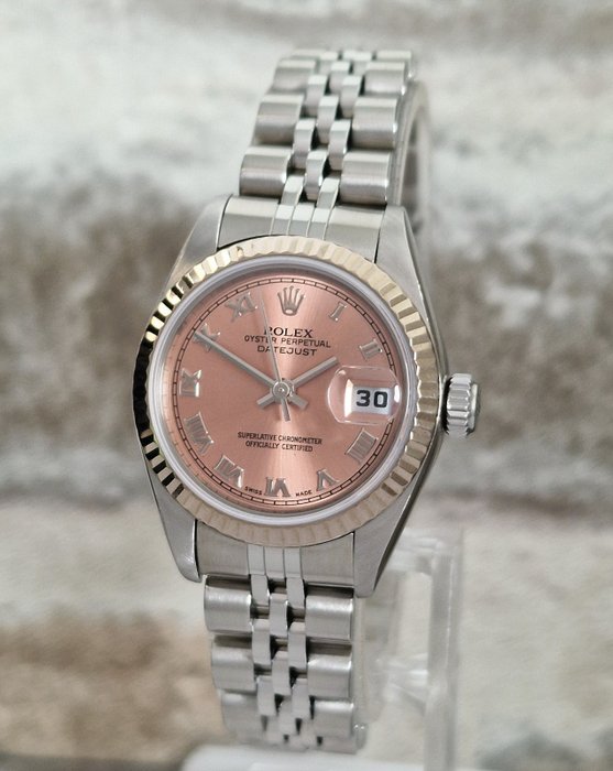 Rolex - Oyster Perpetual Datejust Ladies Salmon - Ingen mindstepris - Ref. 79174 - Kvinder - 2000-2010