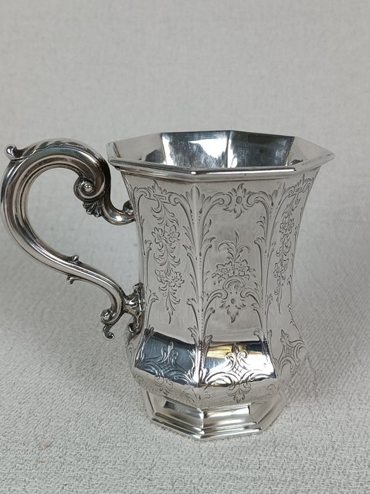 John  William Barnard - Lågkrus - Sølv - Tankard - 1845