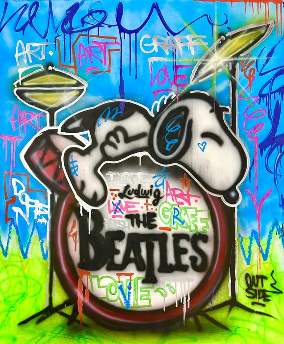 Outside313 - Snoopy  Beatles graffiti