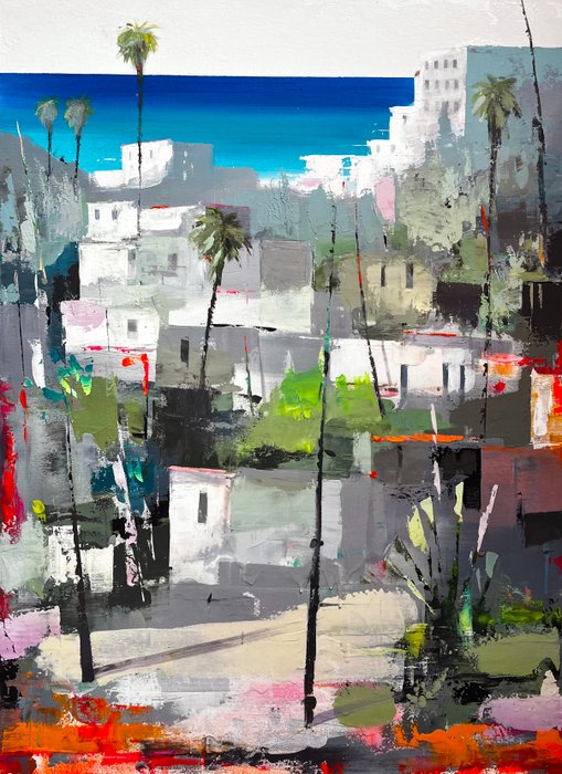 Pablo Fernandez Pujol (Winner of the Paul Ricard Artprice) - Study for Andalusian village - XL