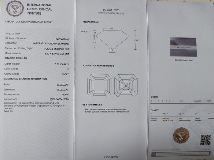 Øreringe Platin -  7.02ct. tw. Diamant (Laboratoriedyrket) - E, VVS2