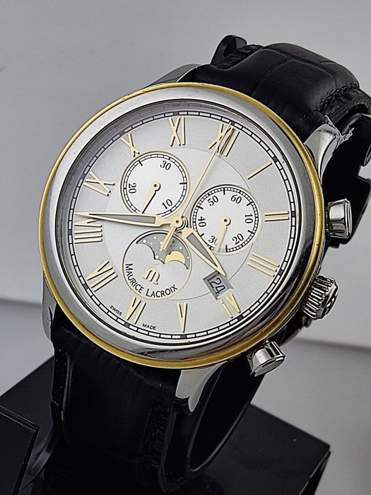 Maurice Lacroix - Les Classiques Moonphase Chronograph - Ingen mindstepris - LC1138 - Mænd - 2011-nu