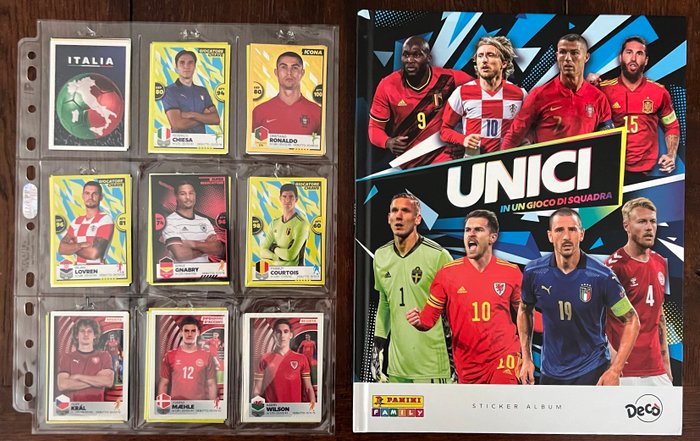 Panini - Unici 2021 Italy - Empty album + complete loose sticker set