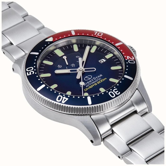 Orient Star - RE-AU0306L00B - Mænd - Diver's Silver Blue Watch - Helt nyt