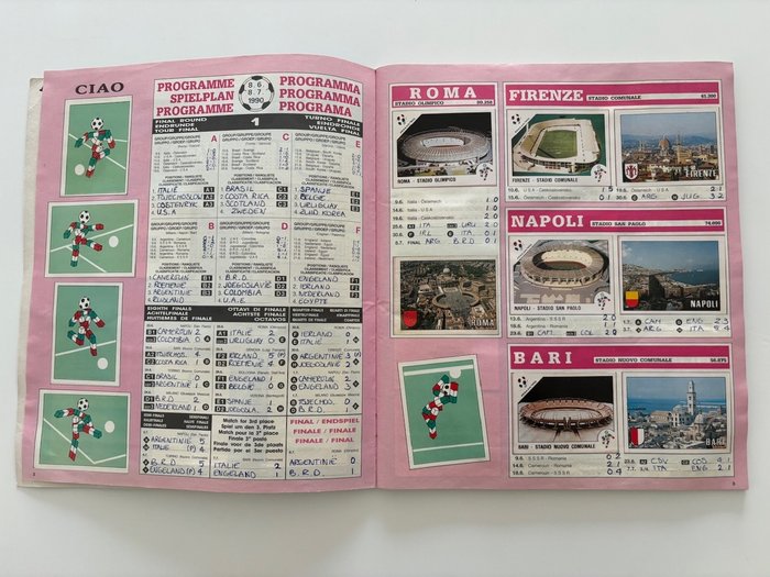 Panini - Italia 90 World Cup - 1 Complete Album