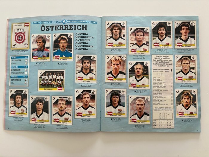 Panini - Italia 90 World Cup - 1 Complete Album