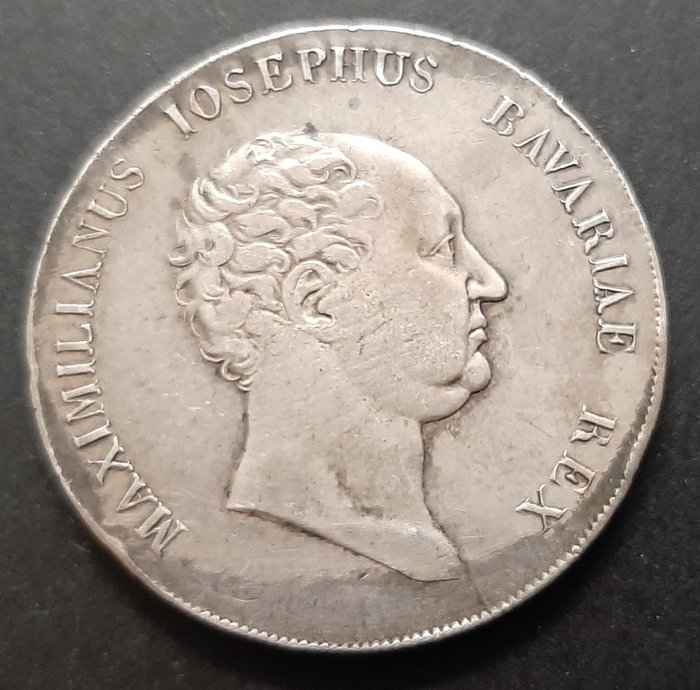 Tyskland, Bavaria. Maximilian IV., as King Maximilian I (1806-1825). Thaler 1814 Münich