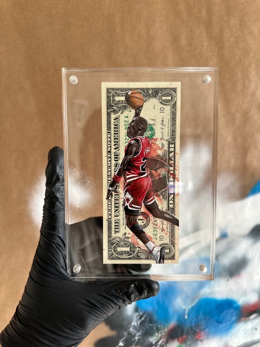 Alan Stefanov (1999) - "Air Jordan: Dollar Dunk"  1 dollar bill