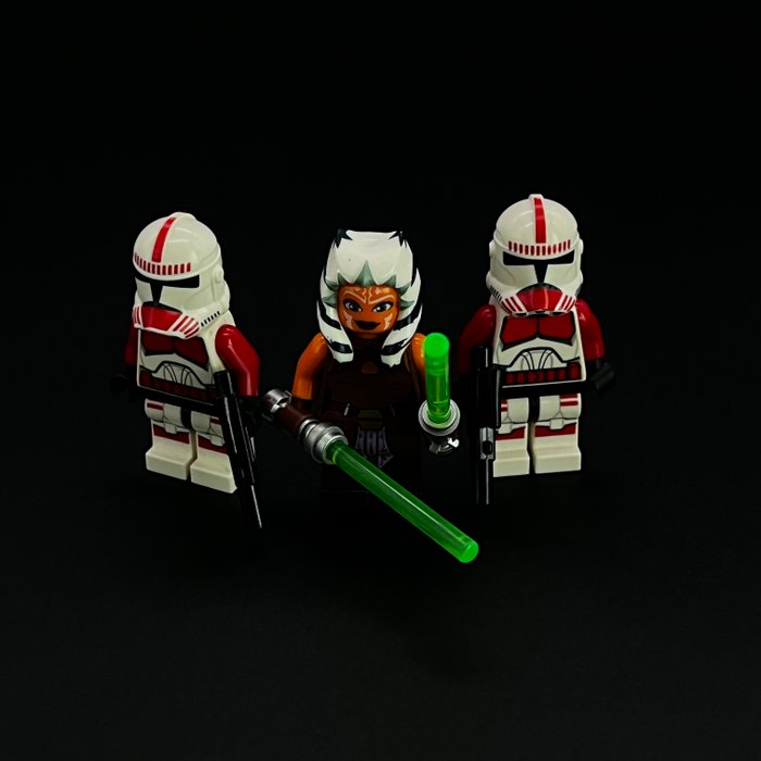 Lego - Star Wars - sw0413 - Lego Star Wars - Ahsoka (padawan) + 2x Shock Trooper - 2000-2010 - Danmark