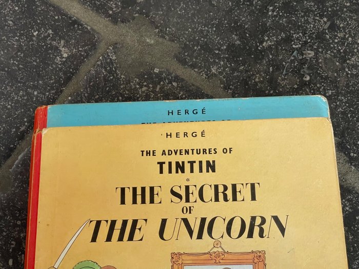 Tintin 9 + 11 - The crab with the Golden Claws + The secret of the Unicorn - 2 Albums - 1964/1965