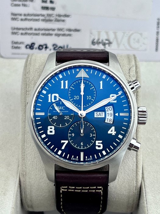 IWC - Pilot Le Petit Prince Edition Automatic Chronograph Blue - - IW377706 - Mænd - 2011-nu