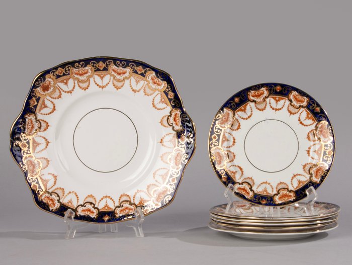 Royal Albert - Wienerbrød/kagesæt (7) - Porcelæn