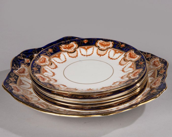 Royal Albert - Wienerbrød/kagesæt (7) - Porcelæn