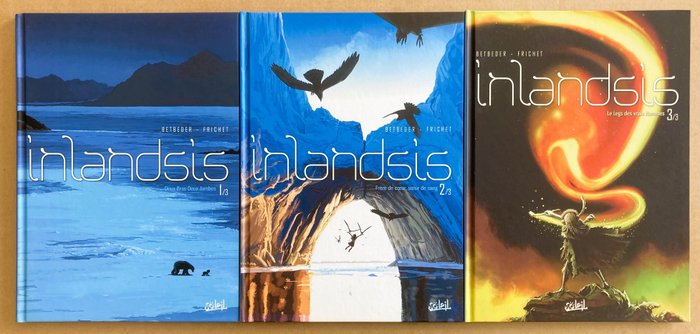 Inlandsis T1 à T3 + dédicace - Série complète - 3x C - 3 Albums - Første udgave - 2012/2014