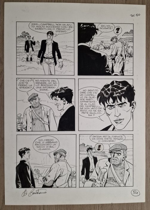 Casertano Giampiero - 1 Original page - Dylan Dog - n 220 "Concorrenza sleale" - 2004