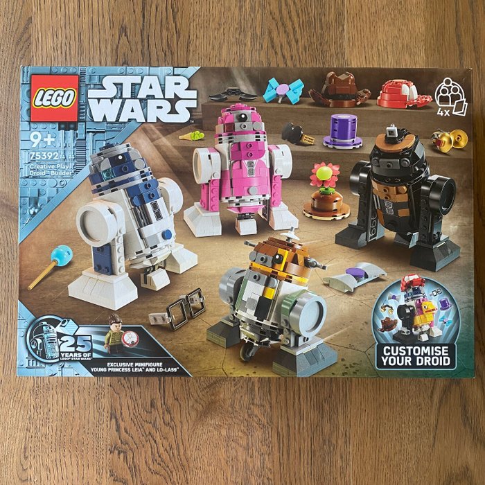 Lego - Star Wars - 75392 - Star Wars Creative Play Droid Builder / NO PRINCESS LEIA - YOUNG  25-YEAR PLATE - 2020+