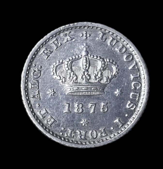 Portugal. D. Luís I (1861-1889). 50 Reis 1875 - Rara