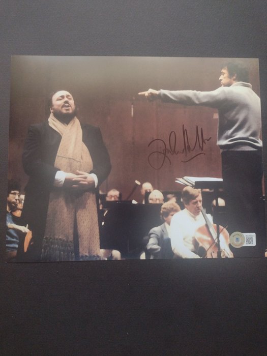 Zubin Mehta - Conductor The Three Tenors - Signed in person w/ Beckett Holo COA