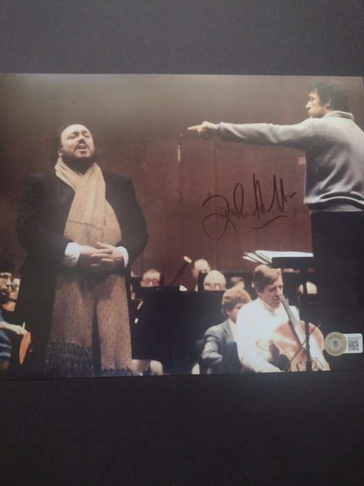 Zubin Mehta - Conductor The Three Tenors - Signed in person w/ Beckett Holo COA