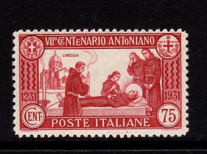 Italien Kongerige 1931/1931 - Sant'Antonio 8 værdier - Sassone 292 299