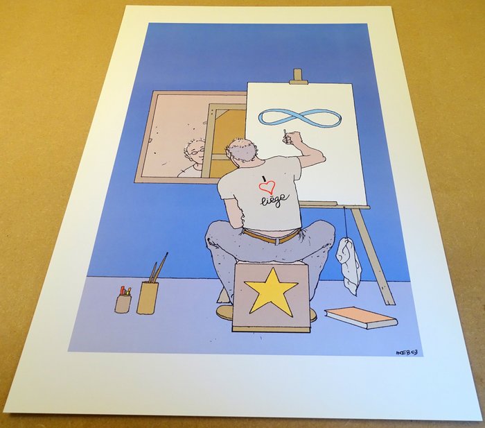 Moebius - 1 Offset Print - I love Liège