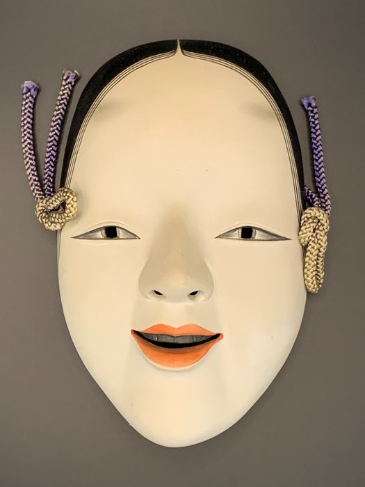 Mask - Keramik - Noh maske - Ung kvinde - (Ingen mindstepris)