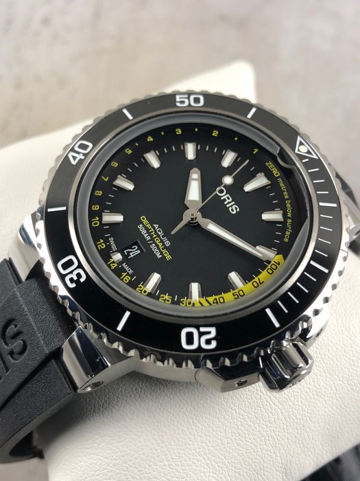 Oris - Aquis Depth Gauge Automatic 50BAR - 01 733 7755 4154-Set RS - Mænd - 2011-nu