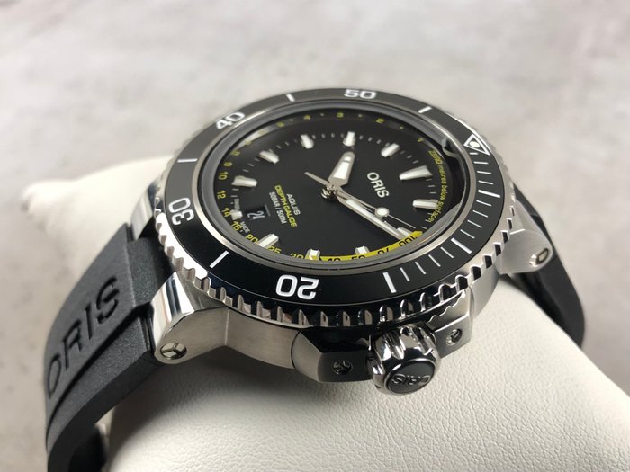 Oris - Aquis Depth Gauge Automatic 50BAR - 01 733 7755 4154-Set RS - Mænd - 2011-nu